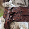 Rogue Belt of Strength - Beorn - chocolate brown - made in France - LARP GN