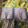 Rogue Belt of Strength - Beorn - chocolate brown - made in France - LARP GN