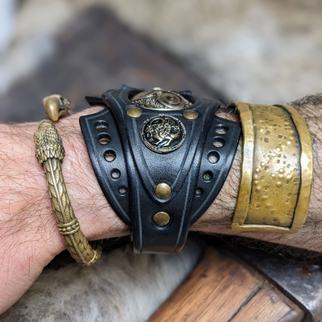 Bracelet Björn - Ère des dragons Celtes - Noir