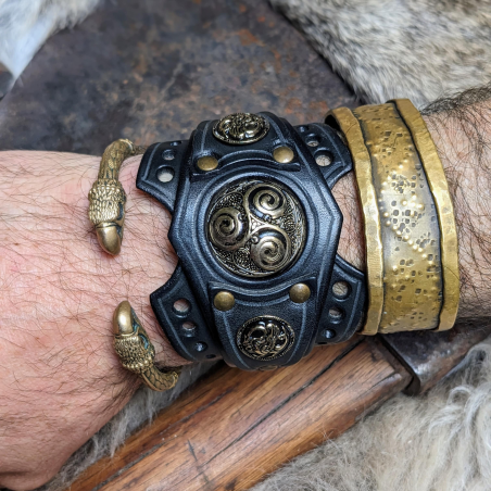 Bracelet Björn - Ère des dragons Celtes - Noir