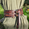 Ceinture de Force Rôdeur - marron chocolat  - fabrication française - LARP GN