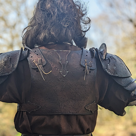 Harnais- haut d'amure - 2 épaules - marron chocolat - concho au choix