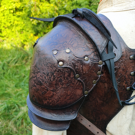 Shoulder pad - Morwenna - chocolate brown