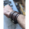 copy of Bracelet de Force marron feu 2 sangles