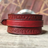 Bracelet de Force - Rouge - Runes - Une sangle