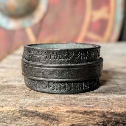 Bracelet de Force noir runic 1 sangle