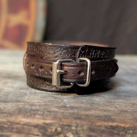 Bracelet de Force - Marron - Runes - Une sangle