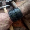 vue du dessus du Bracelet de force en cuir black-smith