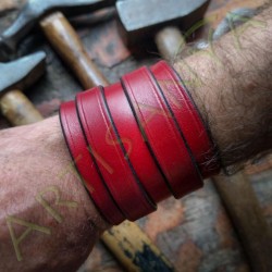 bracelet de force en cuir red-smith